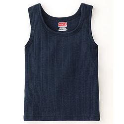 Babyhug Full Sleeves Thermal Wear Pullover Vest & Pant Set - Dark Navy