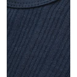 Babyhug Full Sleeves Thermal Wear Pullover Vest & Pant Set - Dark Navy