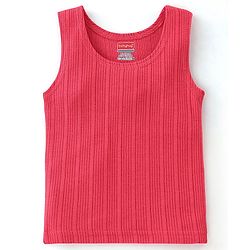 Babyhug Full Sleeves Thermal Wear Pullover Vest & Pant Set - Coral