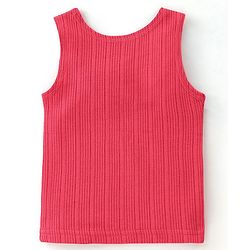 Babyhug Full Sleeves Thermal Wear Pullover Vest & Pant Set - Coral