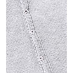 Babyhug Full Sleeves Thermal Vest & Legging Set Solid Colour - Light Grey