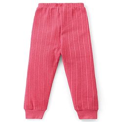 Babyhug Full Sleeves Solid Color Thermal Inner Wear Set - Coral