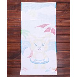 Babyhug Terry Woven Towel with Fox  Print L 50.8 X B 101.6 cm - Multicolour