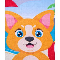 Babyhug Terry Woven Towel with Fox  Print L 50.8 X B 101.6 cm - Multicolour