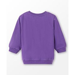 Babyhug Cotton Full Sleeves Sweatshirt with Christmas Graphic Print - Purple