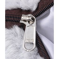 Babyhug Dog Shaped Soft Toy Bag Light Grey -  Height 15.3 Inches