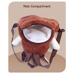 Babyhug Fox Shaped Soft Toy Bag Brown & White - Height 12.9 Inches