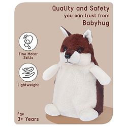 Babyhug Fox Shaped Soft Toy Bag Brown & White - Height 12.9 Inches