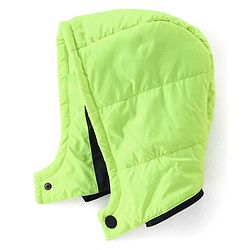 Babyhug Woven Full Sleeves Hooded Jacket Basket Ball Print - Blue & Green
