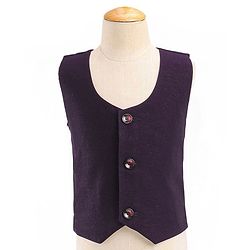 Babyhug Cotton Full Sleeves Party Wear Stretch Fit Suit With Blazer Solid - Purple