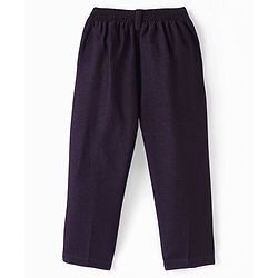 Babyhug Cotton Full Sleeves Party Wear Stretch Fit Suit With Blazer Solid - Purple