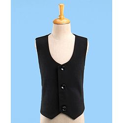 Babyhug Stretch Fit Full Sleeves Party Suit Solid Color - Black