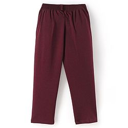 Babyhug Knit Full Sleeves 5 Piece Stretch Fit Solid Colour Party Wear Suit - Maroon
