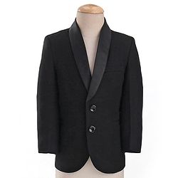 Babyhug Woven Full Sleeves Solid Party Suit with Waist Coat & Bow Tie - Black