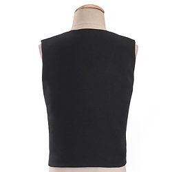 Babyhug Woven Full Sleeves Solid Party Suit with Waist Coat & Bow Tie - Black