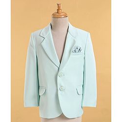 Babyhug Full Sleeves Classic Stretch Fit Party Suit Bow - Mint