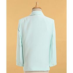 Babyhug Full Sleeves Classic Stretch Fit Party Suit Bow - Mint