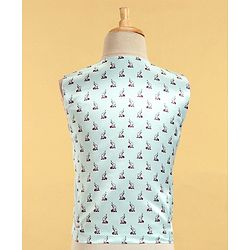 Babyhug Full Sleeves Classic Stretch Fit Party Suit Bow - Mint