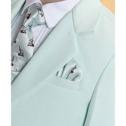 Babyhug Full Sleeves Classic Stretch Fit Party Suit Bow - Mint