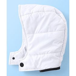 Babyhug Full Sleeves Jacket with Detachable Hood & Colour Block Pattern - Blue White & Green