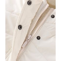 Babyhug Full Sleeves Hoodie Solid Color - Custard