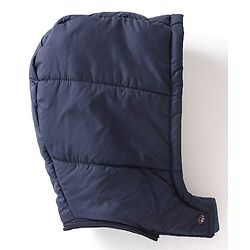 Babyhug Woven Full Sleeves Jacket With Detachable Hood & Text Print - Blue & White