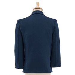 Babyhug Woven Full Sleeves Three Pieces Solid Colour Party Suit  With Bow -Dark Blue