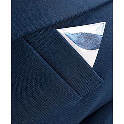 Babyhug Woven Full Sleeves Three Pieces Solid Colour Party Suit  With Bow -Dark Blue