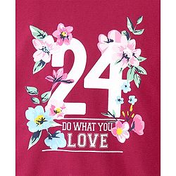 Babyhug Cotton Knit Full Sleeves Sweatshirt With Numbers Graphics & Sequins Detailing - Maroon