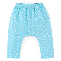 Babyhug Interlock Cotton Knit Full Length Diaper Pants Space Print Pack of 3 - Orange White & Blue