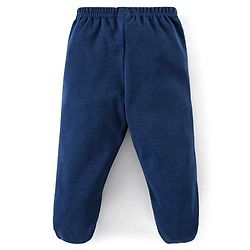 Babyhug Cotton Booties Pant Striped & Star Print Pack of 3 - Blue & Red