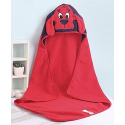Babyhug Terry Woven Towel with Hood L 76 X B 76 cm - Red