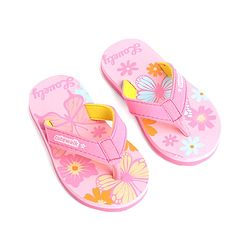 Cute Walk by Babyhug Slip On Butterfly Printed Flip Flop - Pink