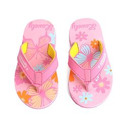 Cute Walk by Babyhug Slip On Butterfly Printed Flip Flop - Pink