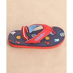 Cute Walk by Babyhug Flip Flops Sports Print - Red