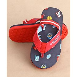 Cute Walk by Babyhug Flip Flops Sports Print - Red