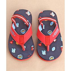 Cute Walk by Babyhug Flip Flops Sports Print - Red