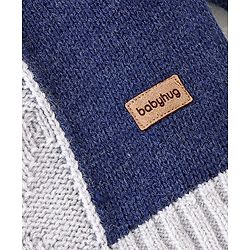 Babyhug Full Sleeves Cable Knit Pullover - Multicolour