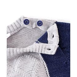Babyhug Full Sleeves Cable Knit Pullover - Multicolour