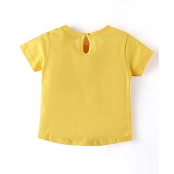 Babyhug Half Sleeves T-Shirt & Night Suit With Text & Cake Print - Yellow & White