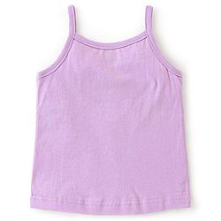 Babyhug 100% Cotton Knit Sleeveless Slips Stripes & Heart Print Pack of 3 - Purple Pink & Blue