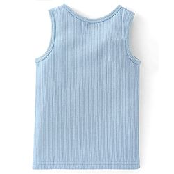 Babyhug Sleeveless Solid Thermal Vest - Blue