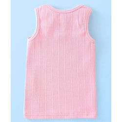 Babyhug Cotton Sleeveless Thermal Vest - Pink
