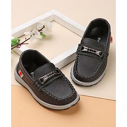 Cute Walk by Babyhug Slip On Formal Shoes - Black