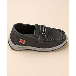 Cute Walk by Babyhug Slip On Formal Shoes - Black