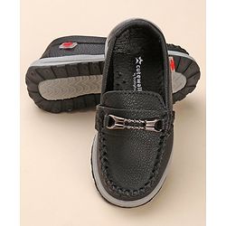 Cute Walk by Babyhug Slip On Formal Shoes - Black