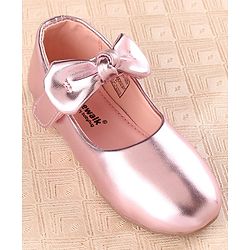 Cute Walk by Babyhug Velcro Closure Bellies Bow Applique - Light Pink