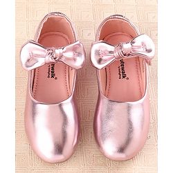 Cute Walk by Babyhug Velcro Closure Bellies Bow Applique - Light Pink