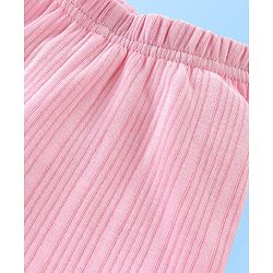 Babyhug Cotton Full Length Thermal Leggings - Pink