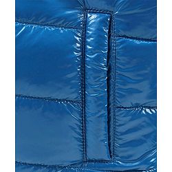 Babyhug Full Sleeves Solid Colour Padded Jacket with Detachable Hood - Blue